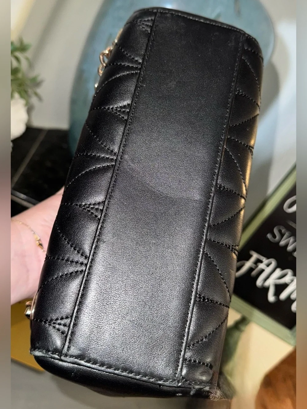 Kate Spade Black Quilted Leather Brayden Briar Lane Backpack/Crossbody Bag - EUC